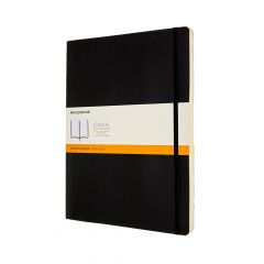 Moleskine Notebook, XXL, Ruled, Black Soft Cover (8.5 x 11)
