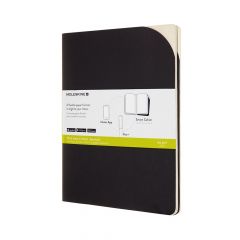 Moleskine Paper Tablet Cahier P+, Extra Large, Plain, 2 pcs, Black (7.5 x 9.75)