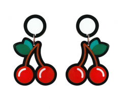 Mini Me Cherry Lips Earrings