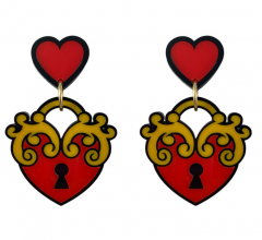 'Lovelock Red' Earrings