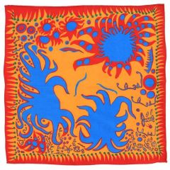 Joy I Feel When Love Has Blossomed Handkerchief by Yayoi Kusama