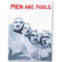 Men Are Fools Magnet by David Shrigley
