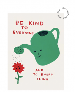 Be Kind Tea Towel x David Shrigley