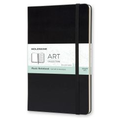 Moleskine Art Plus Music Notebook, Large, Black, Hard Cover (5 x 8.25)